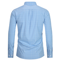 Light Blue view 1 - FAHIZO Men's Plaid Button Down Dress Shirt Regular Fit Long Sleeve