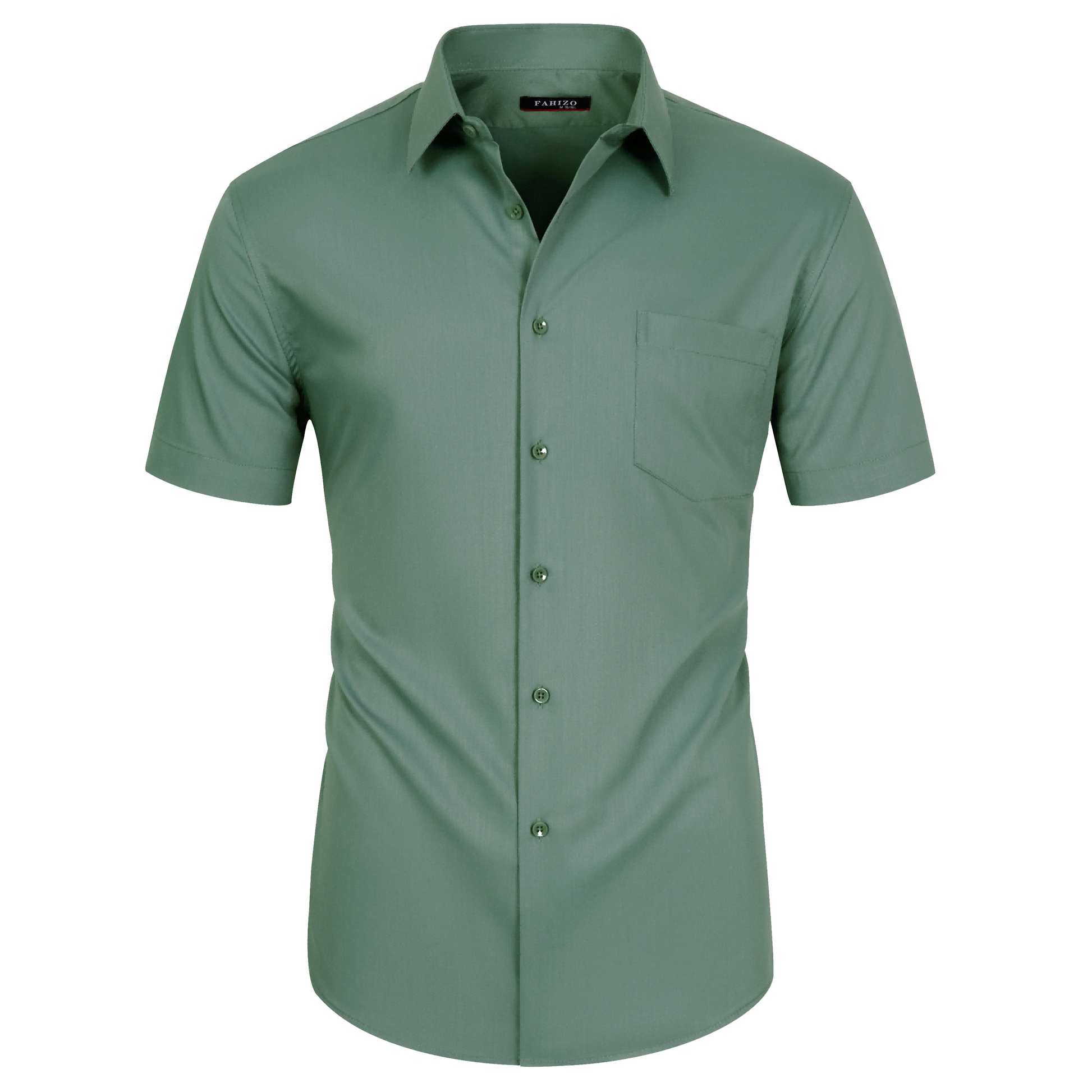 fahizo dress shirt FAHIZO Men's Short Sleeve Dress Shirt Regular Fit Solid Casual Busines Fahizo