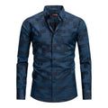 FAHIZO men's plaid button down shirt in green plaid - view 1