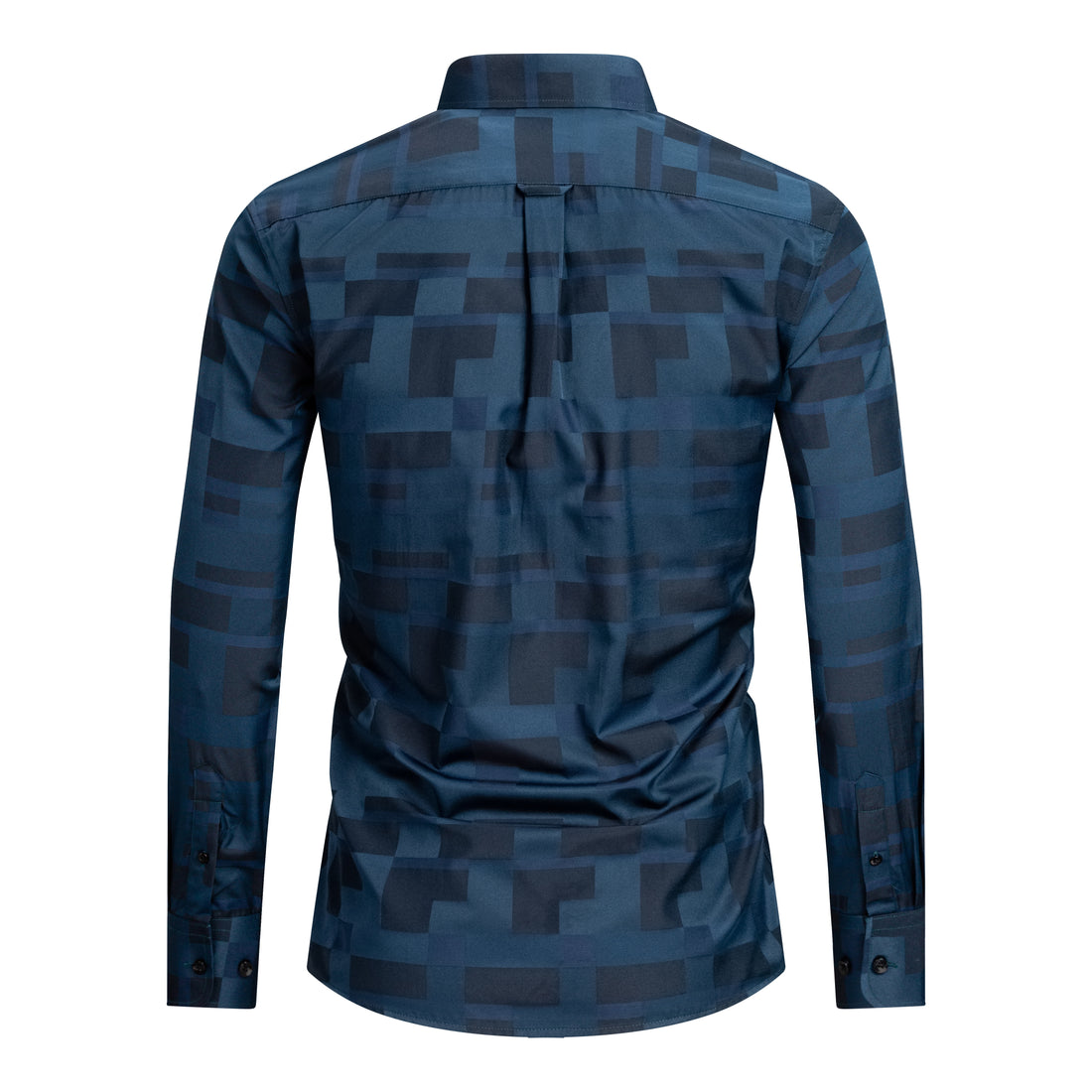 FAHIZO men's plaid button down shirt in green plaid - view 1