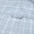 Grey view 2 - FAHIZO Men's Plaid Button Down Dress Shirt Regular Fit Long Sleeve