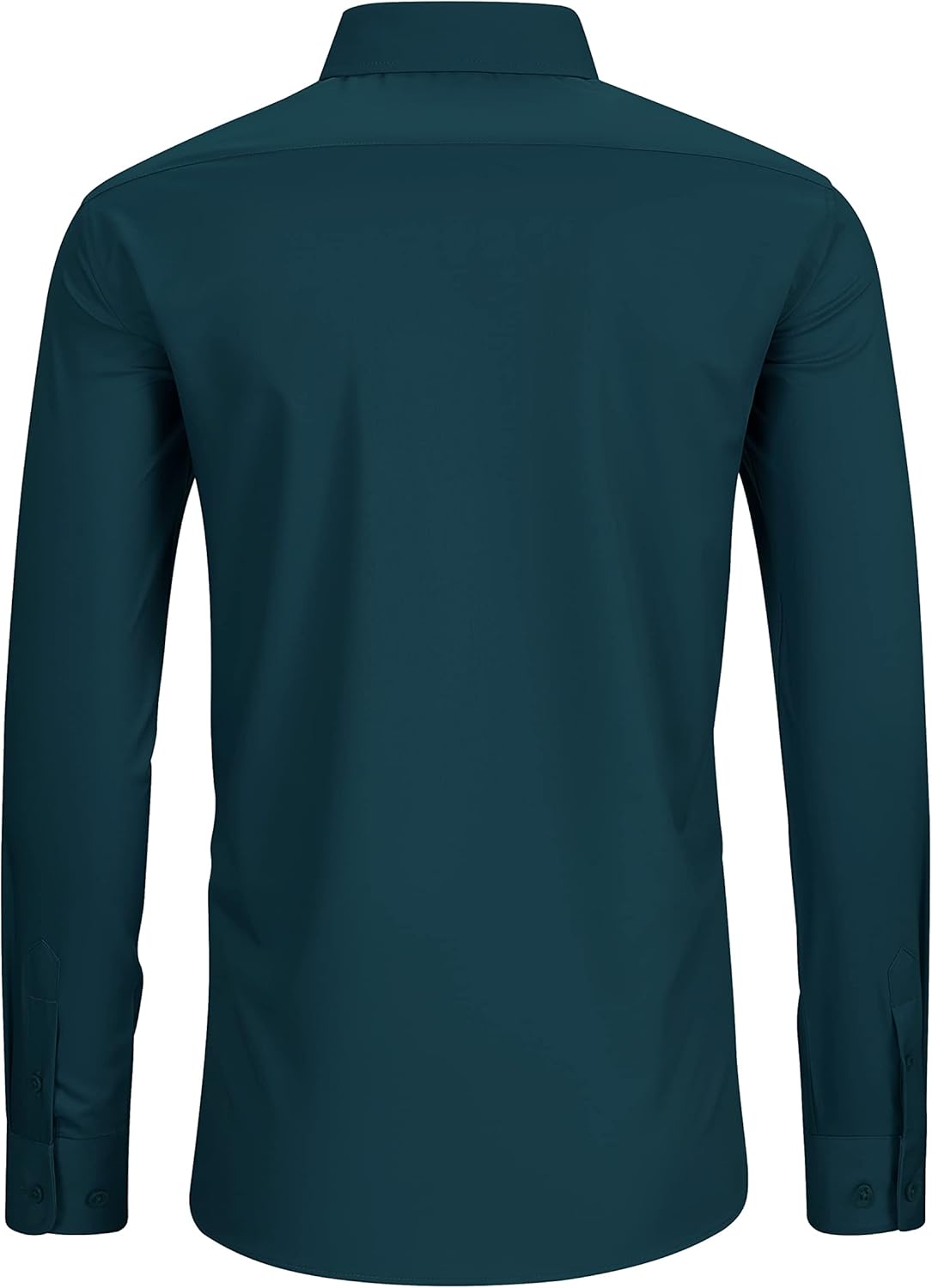 FAHIZO Men's Dress Shirt Regular Fit Soild Casual Business Formal Long Sleeve Button Down Shirts with Pocket