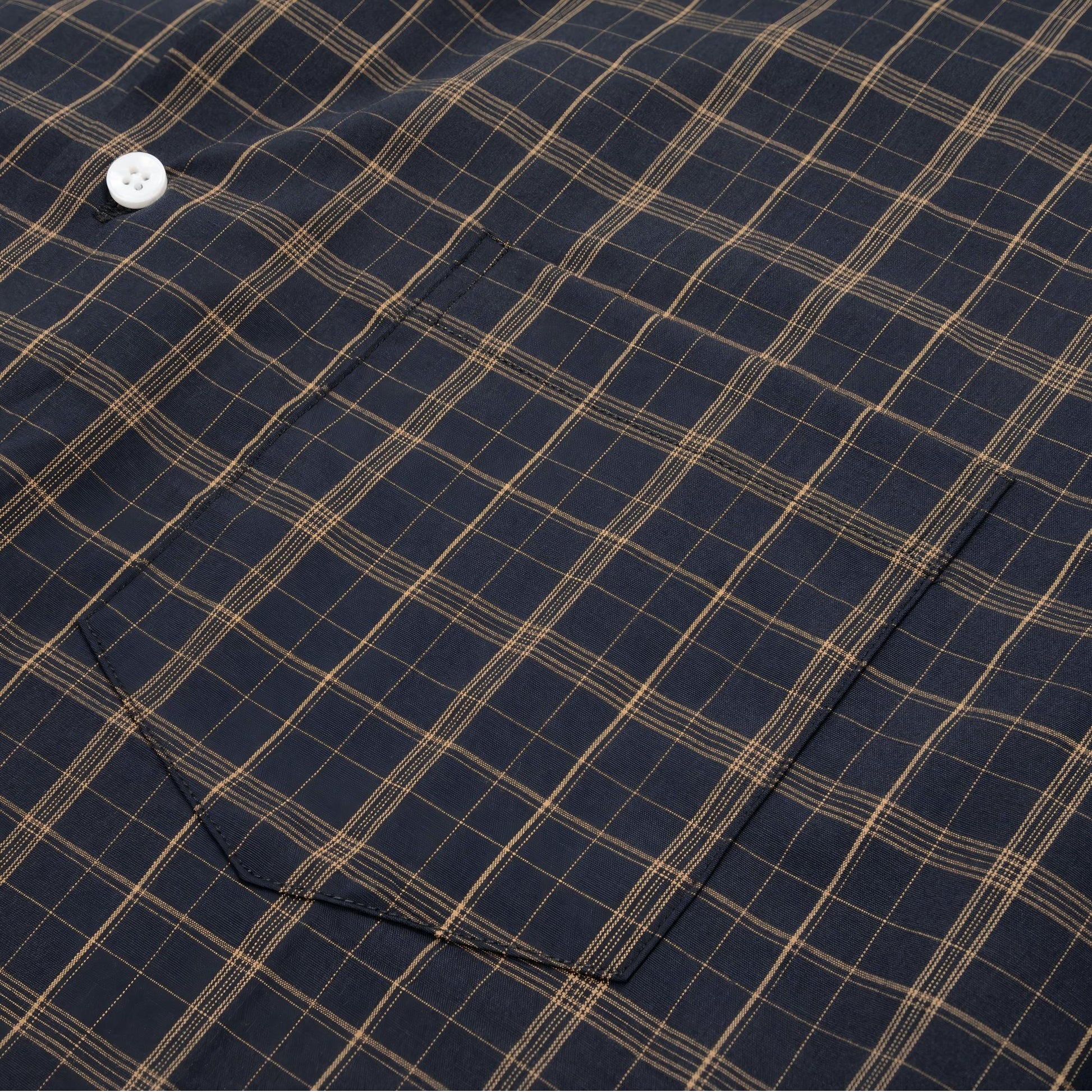 Black view 4 - FAHIZO Men's Plaid Button Down Dress Shirt Regular Fit Long Sleeve