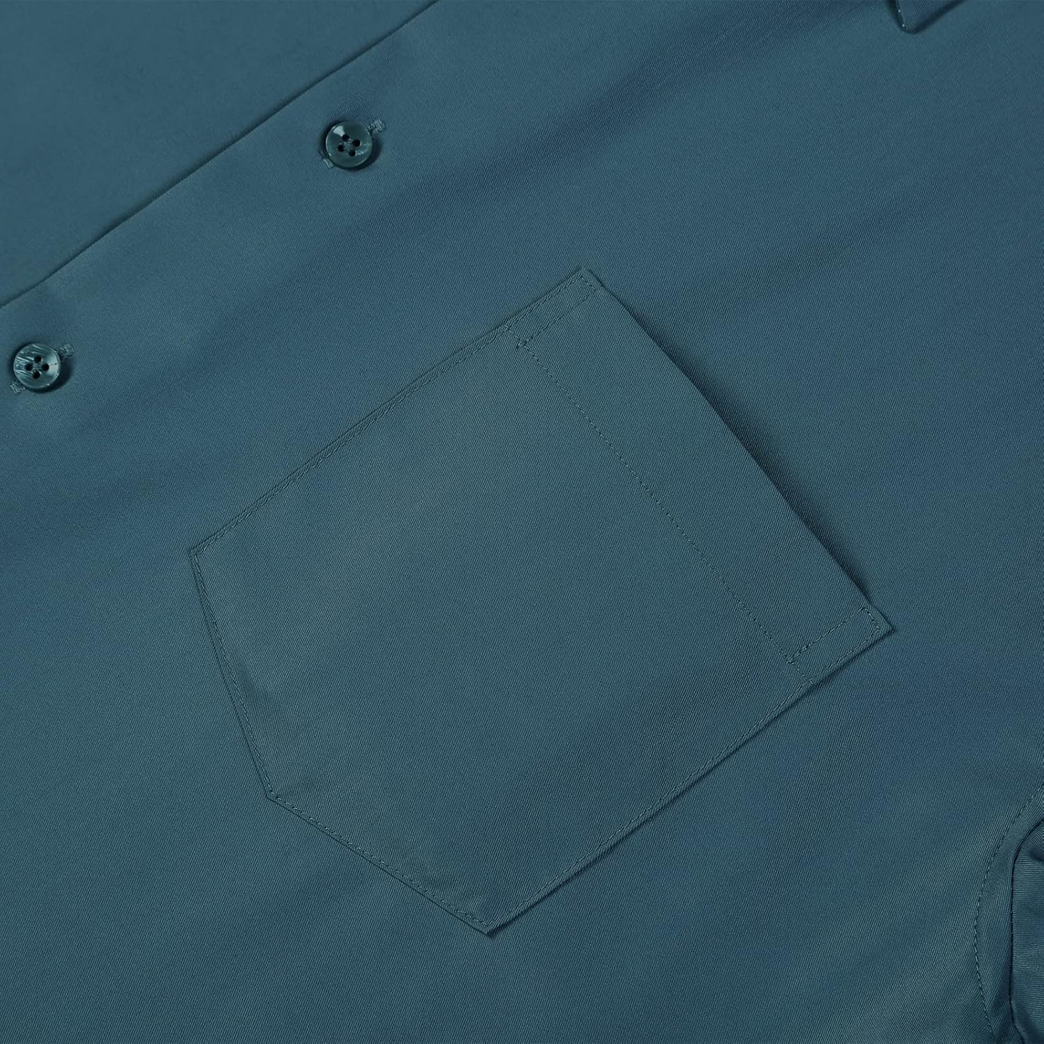 FAHIZO Men's Dress Shirt Regular Fit Soild Casual Business Formal Long Sleeve Button Down Shirts with Pocket