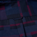 FAHIZO men's plaid button down shirt in red plaid - view 3