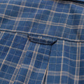 Dark Blue view 4 - FAHIZO Men's Plaid Button Down Dress Shirt Regular Fit Long Sleeve