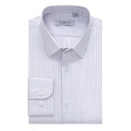 Black White view 1 - FAHIZO Men's Striped Dress Shirt Regular Fit Long Sleeve