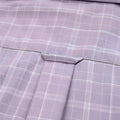 Pink view 6 - FAHIZO Men's Plaid Button Down Dress Shirt Regular Fit Long Sleeve