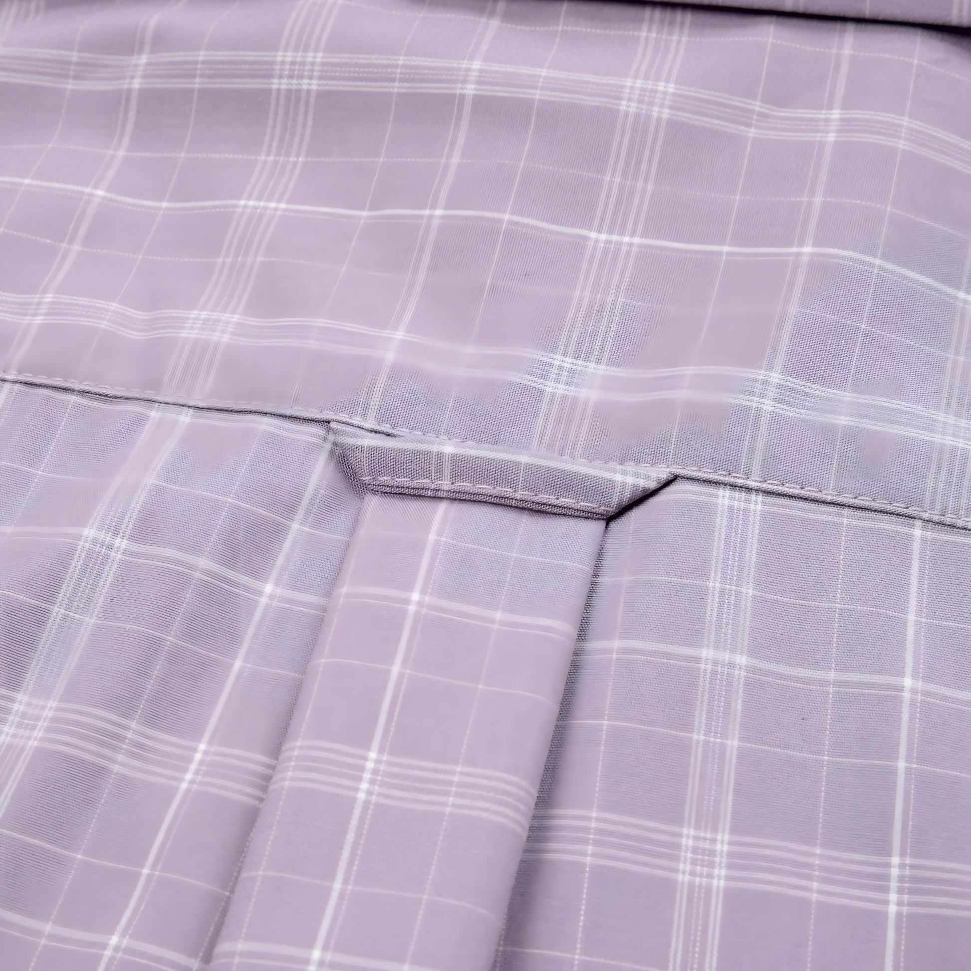 Pink view 6 - FAHIZO Men's Plaid Button Down Dress Shirt Regular Fit Long Sleeve
